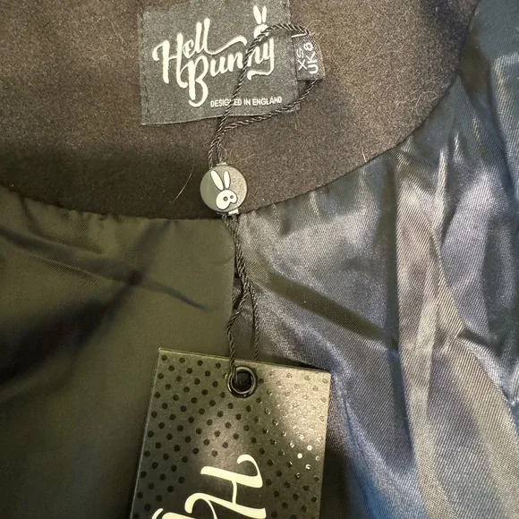 BNWT HELL BUNNY ROSA ROSSA COAT *GORGEOUS* - Picture 8 of 8